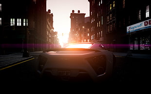white car, Grand Theft Auto IV, zenvo, zenvo st1