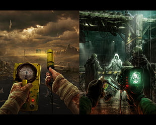 Fallout digital wallpaper, apocalyptic, radioactive, martial law