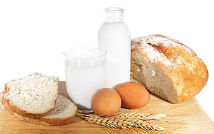 Milk,  Bread,  Eggs,  Wheat HD wallpaper