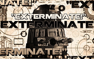 Exterminate wallpaper, Doctor Who, Daleks HD wallpaper