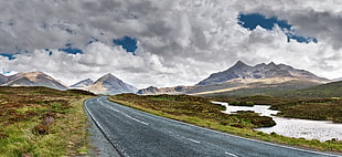 gray pavement road, Isle of Skye, Scotland, road HD wallpaper