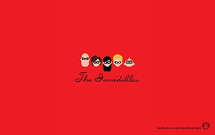 The Incredibles illustration, The Incredibles, minimalism, red HD wallpaper