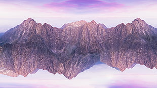 photo of mountain, mountains, purple, hills, nature