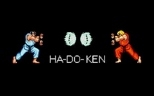 Street Fighter Ha-do-ken Ken and Ryu illustration