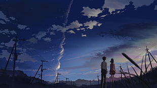 Your Name wallpaper, 5 Centimeters Per Second, anime, artwork, Makoto Shinkai 