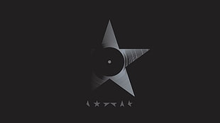 gray star illustration, David Bowie, Black Star, ★