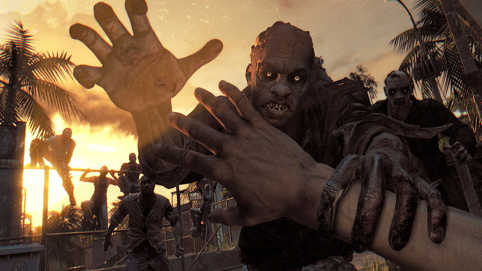 Zombie PC game illustration HD wallpaper