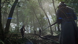 forest game digital poster, Battlefield 1, Battlefield HD wallpaper