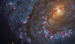 galaxy wallpaper, space, stars, digital art HD wallpaper