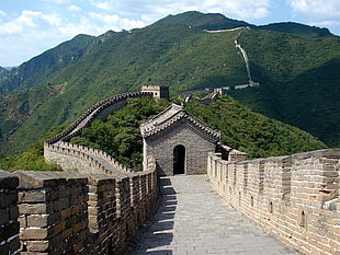 Great Wall of China, architecture, Great Wall of China, mountains, China HD wallpaper