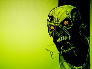 zombie illustration HD wallpaper