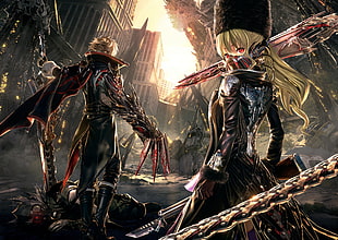 digital wallpaper of anime characters HD wallpaper