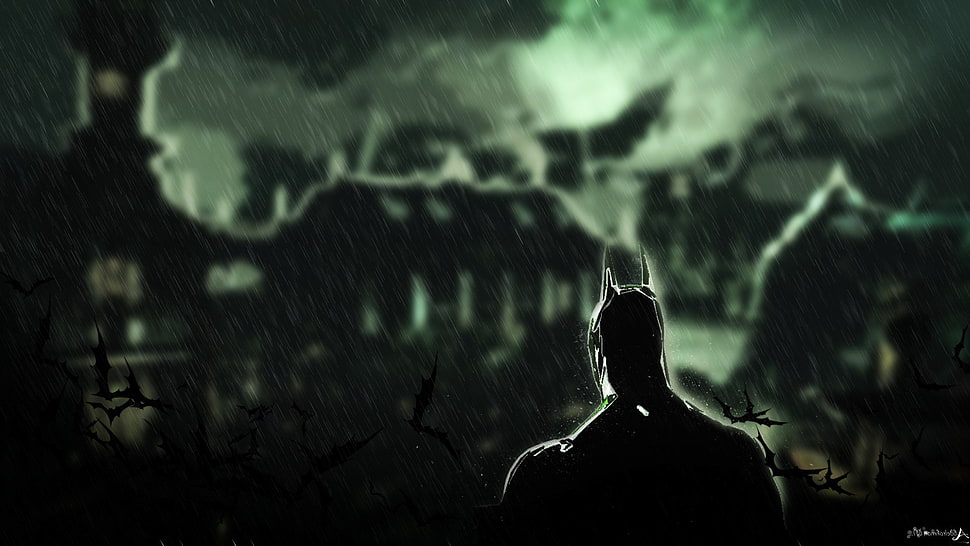 DC's The Arkham Knight Batman poster HD wallpaper