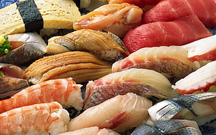 assorted seafoods