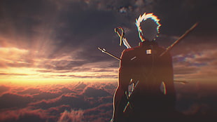 animated male character with sword and spear digital wallpaper, archer, anime, Fate/Zero