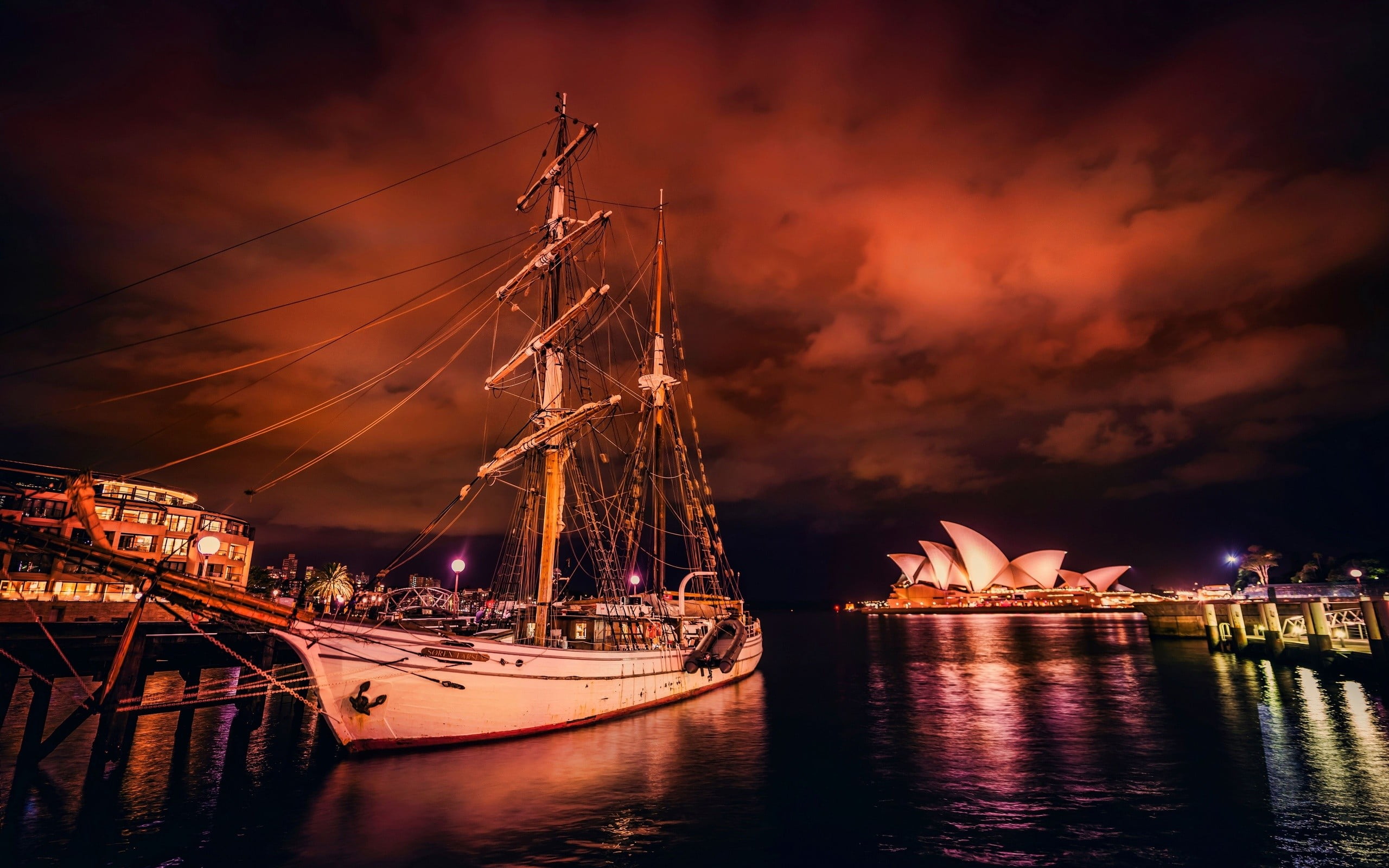 Sydney Opera House, Australia, Sydney, Sydney Opera House, sailing ship, ship