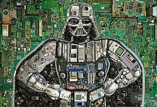 Star Wars Darth Vader electronic component decor HD wallpaper