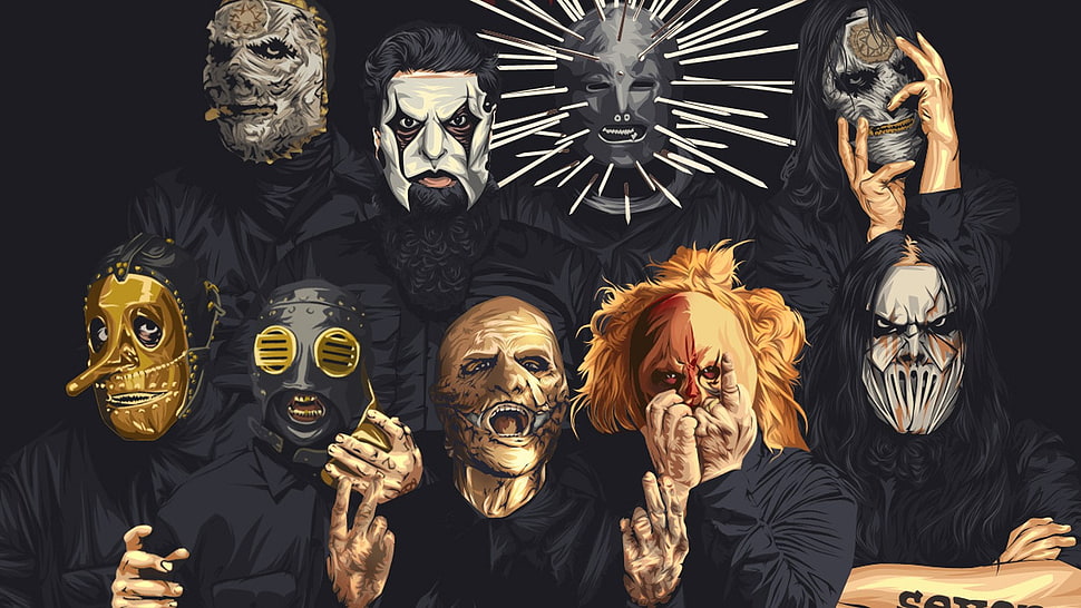 Slipknot poster HD wallpaper