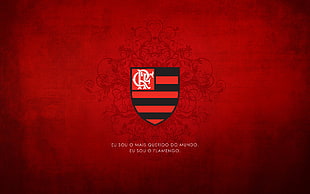 red and black stripe game logo, Flamengo, Clube de Regatas do Flamengo HD wallpaper