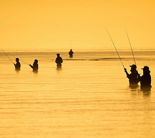 black and white fishing rods, fishing