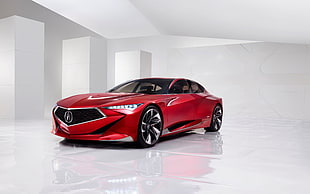 red Acura coupe, Acura Precision, concept cars, car HD wallpaper