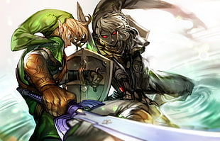 Zelda Link and Enemy 3D wallpaper