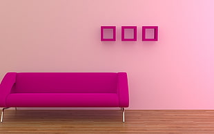 purple sectional couch HD wallpaper