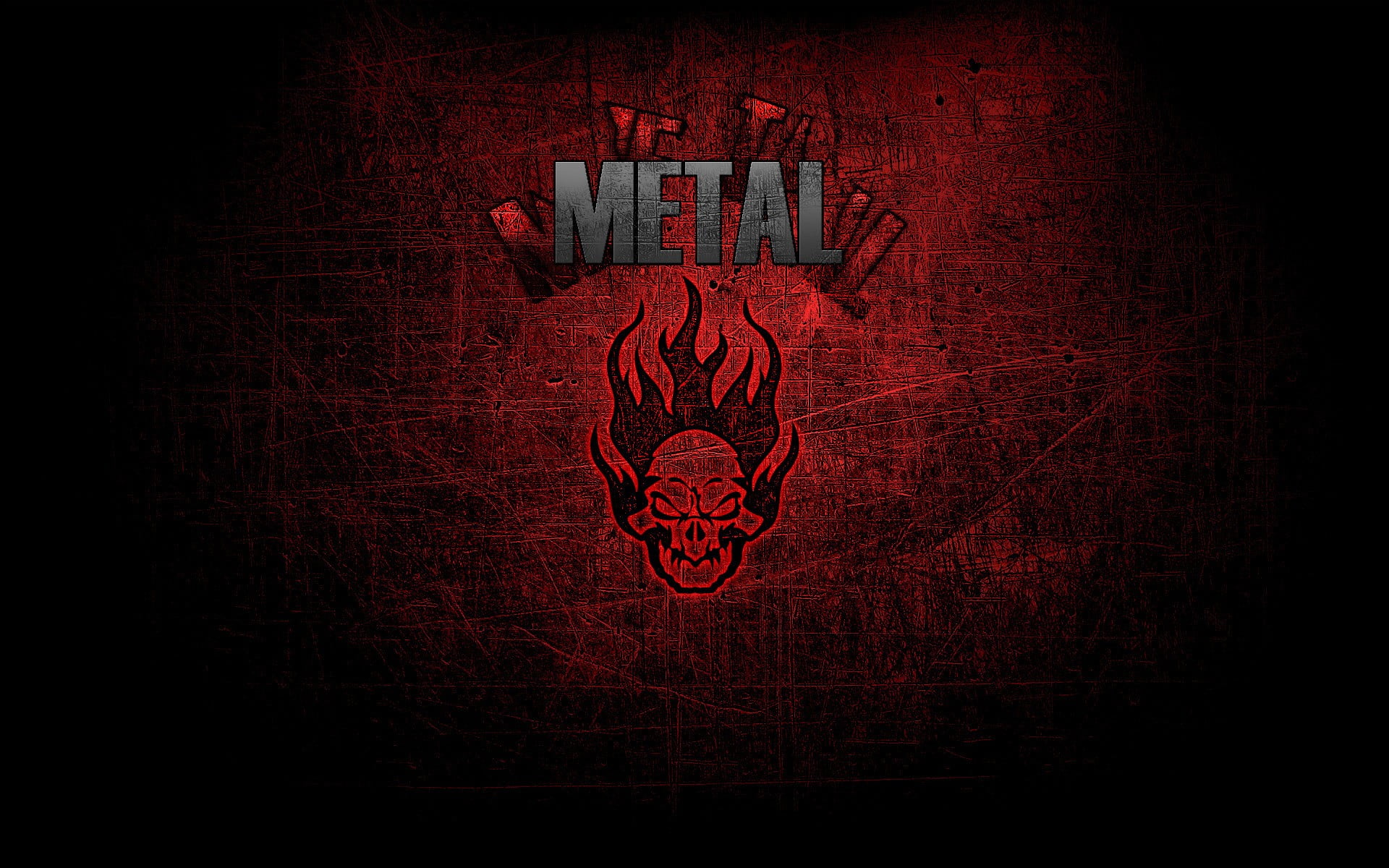 red skull metal wallpaper, metal, metal music, skull, music