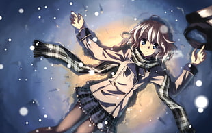 Yuuki Tatsuya, anime, winter, Yuuki Tatsuya, original characters HD wallpaper