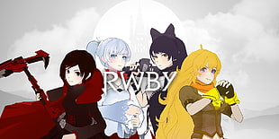 RWBY characters, RWBY, Rooster Teeth, Ruby Rose (character), Weiss Schnee HD wallpaper