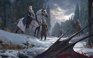 Game of Thrones wallpaper, dragon, warrior, Game of Thrones, Daenerys Targaryen HD wallpaper