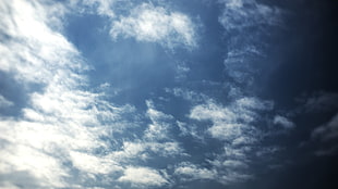 white clouds, clouds, sky