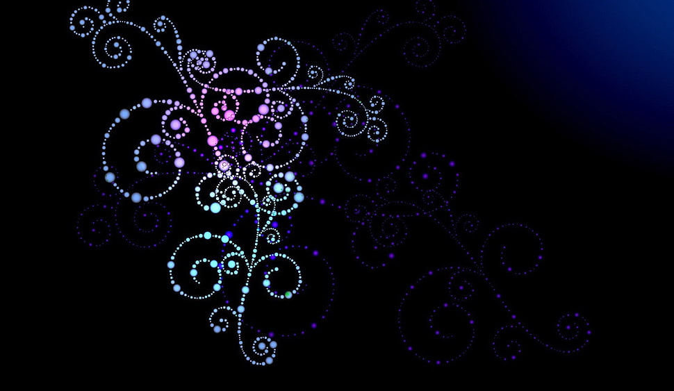 black background decor, abstract, artwork HD wallpaper