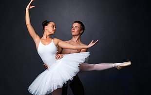 photo of ballerina and man