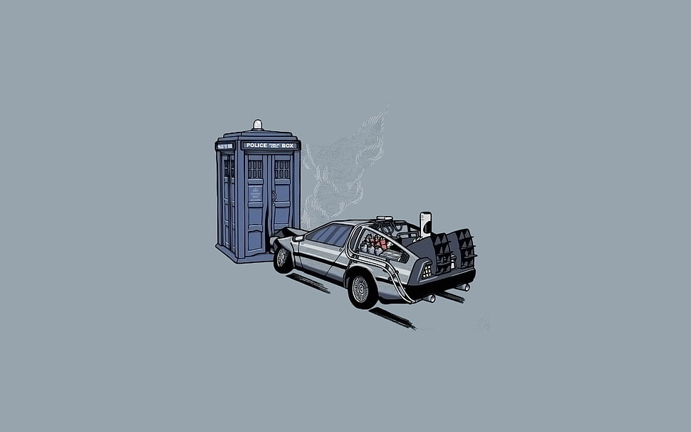 broken car infront of shed HD wallpaper