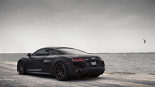 black Audi coupe concept