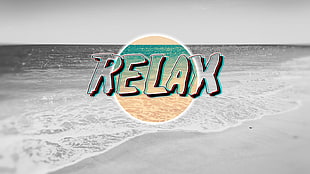 green and white wooden wall decor, beach, vaporwave, Chill Out HD wallpaper
