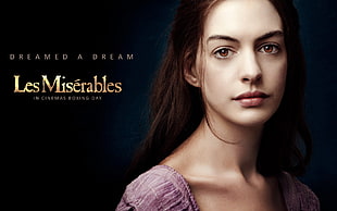 Dream A Dream Les Miserables Anne Hathaway wallpaper, Anne Hathaway, Les Miserables, brown eyes HD wallpaper
