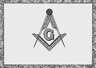 G letter illustration, Masons, geometry, Freemasonry HD wallpaper