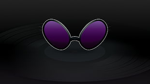 purple sunglasses illustration, My Little Pony, Vinyl Scratch, DJ Pon-3