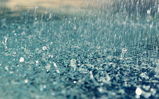 time lapse photography of water drops
