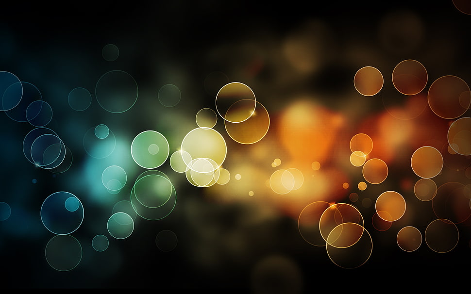 Bokeh lights illustration HD wallpaper