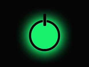 power icon, power buttons, green, simple background, simple