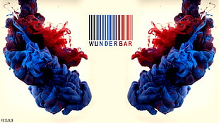 Wunderbar advertisement, ink, blue, red, Alberto Seveso