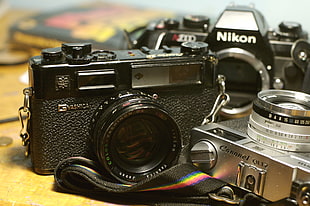 black Yashica body camera
