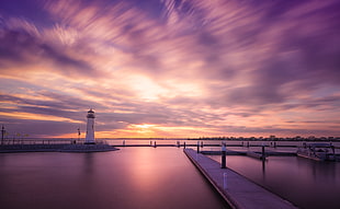 white light house shadow focus photography, rockwall HD wallpaper
