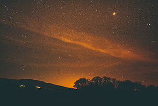 starry night photo, Starry sky, Night, Stars