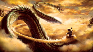 dragon digital wallpaper HD wallpaper