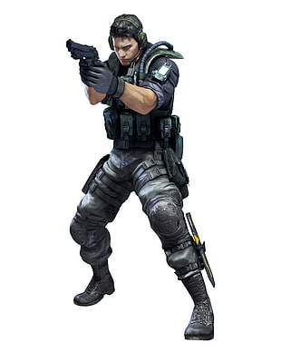 Chris Redfield action figure, Resident Evil, Resident Evil Revalations, Chris Redfield HD wallpaper