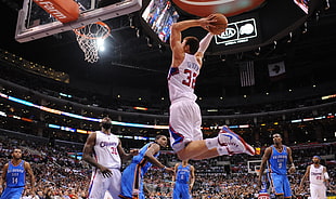Blake Griffin, NBA, basketball, jumping, Blake Griffin HD wallpaper